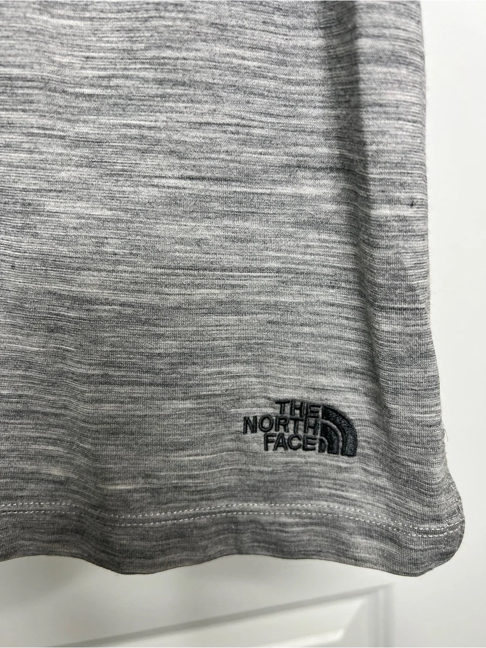The North Face Merino Wool Blend Polo Shirt Mens Large Gray Performance Tech